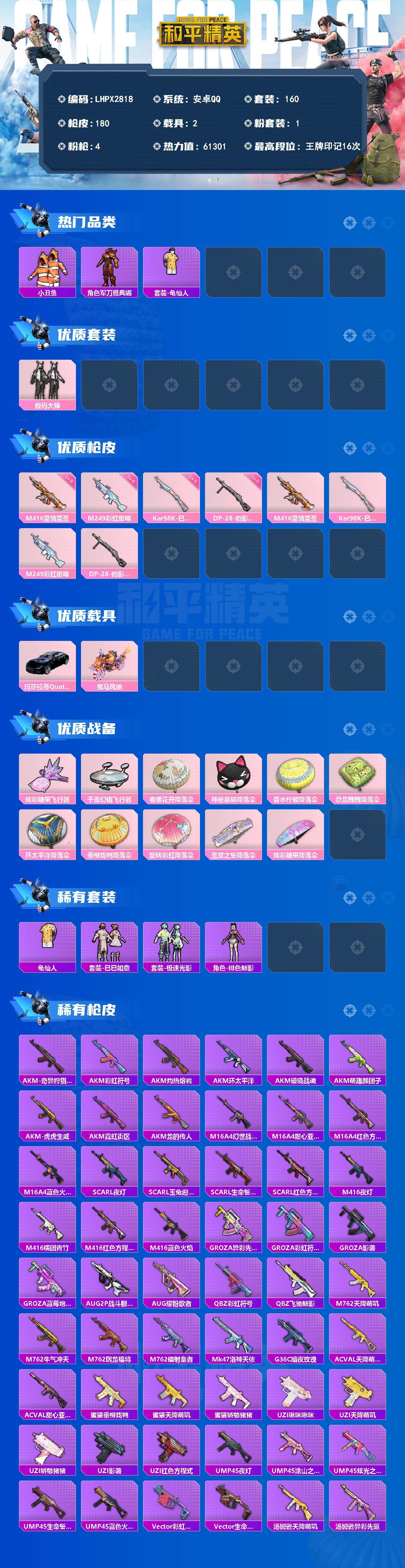 HPLX4193460和平精英账号详情图2