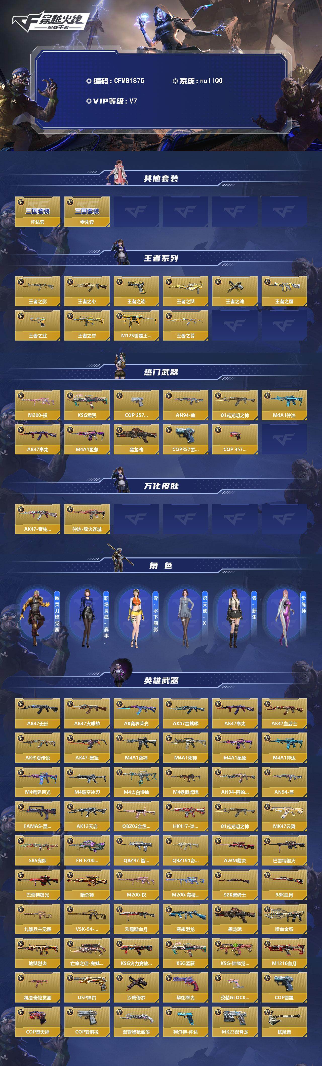 CFMEY431089枪战王者账号详情图2