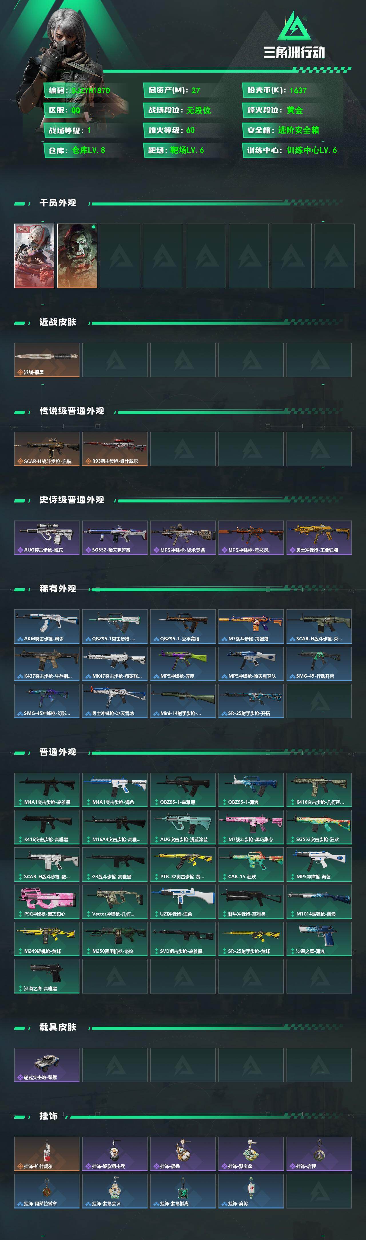 SJZEY4107724三角洲行动账号详情图2