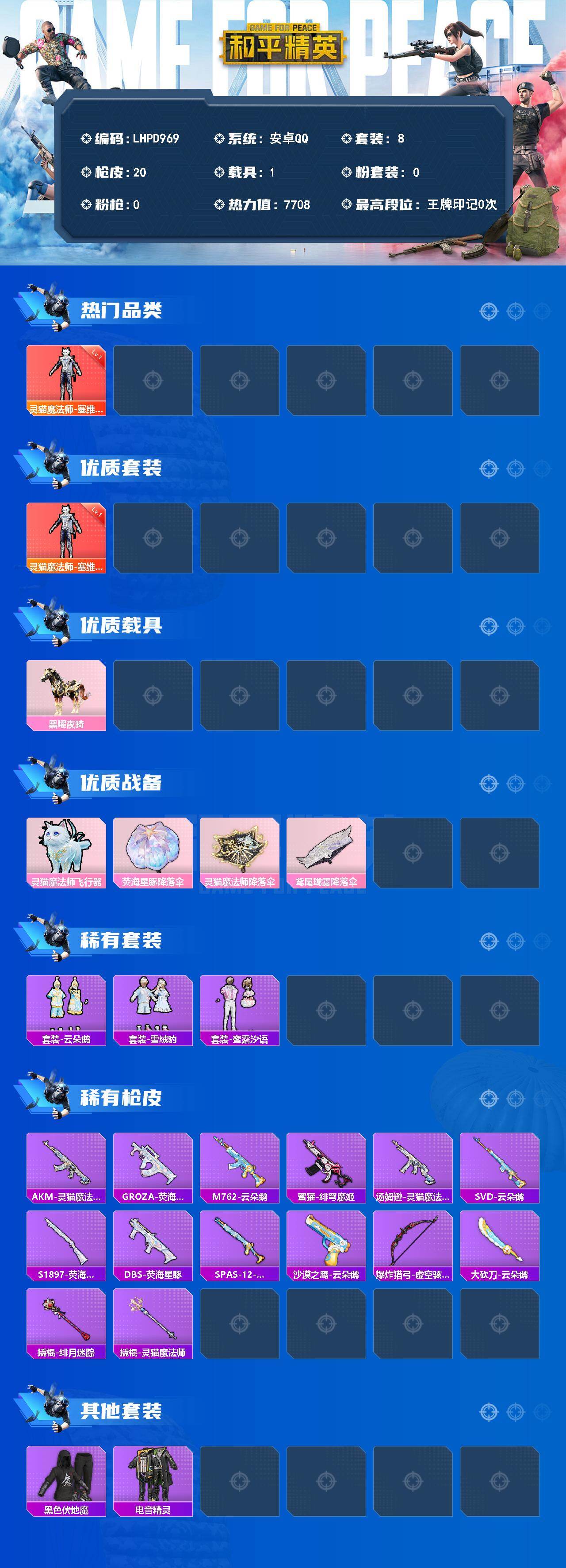 HPLE4194159和平精英账号详情图2