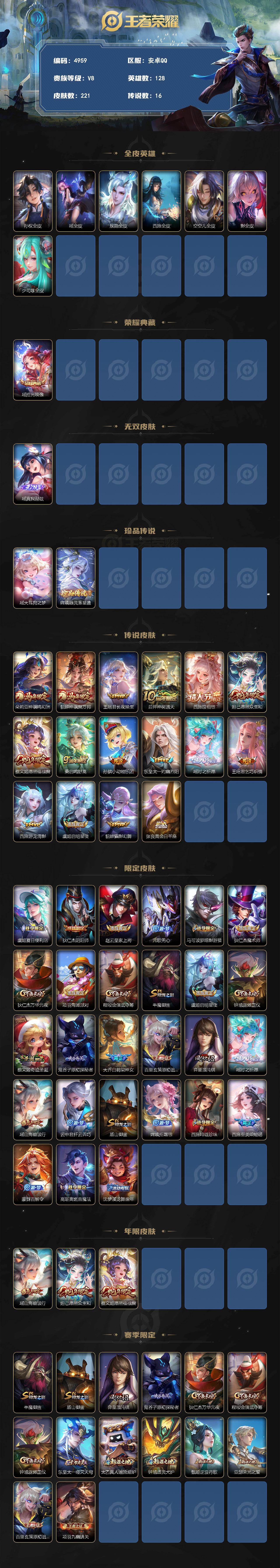 WZQM4335472王者荣耀账号详情图3