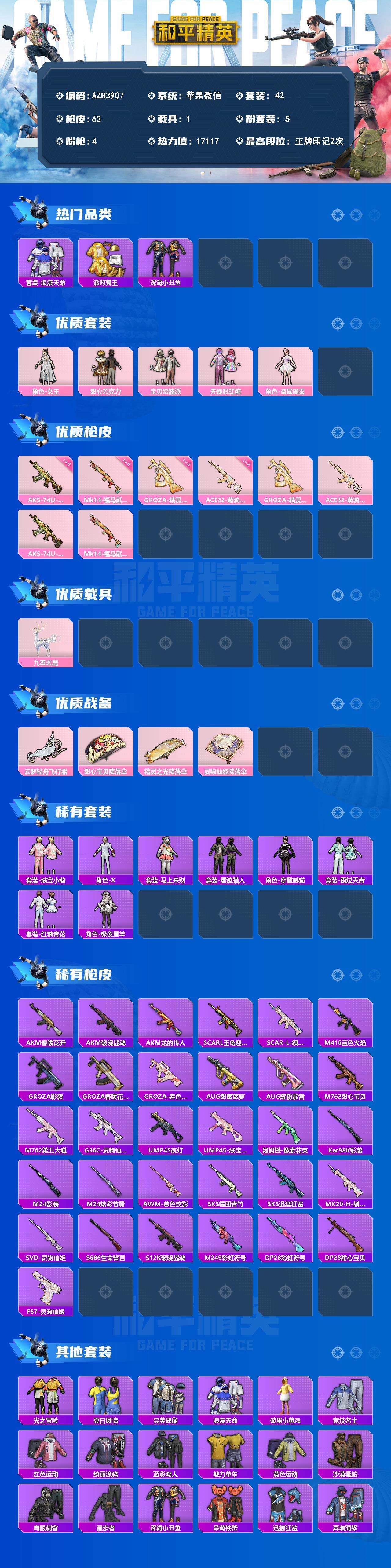 HPLX4193732和平精英账号详情图2