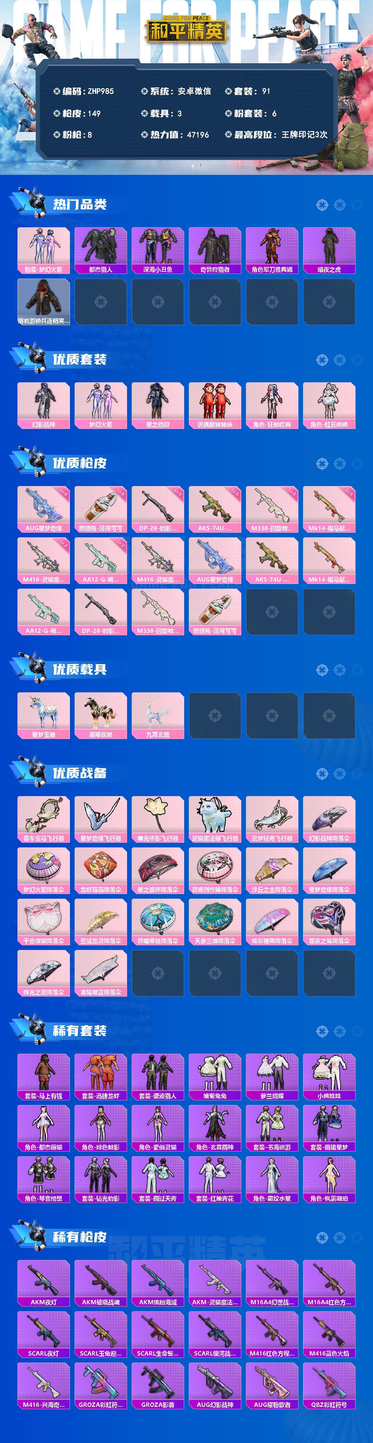 HPLE4193767和平精英账号详情图2