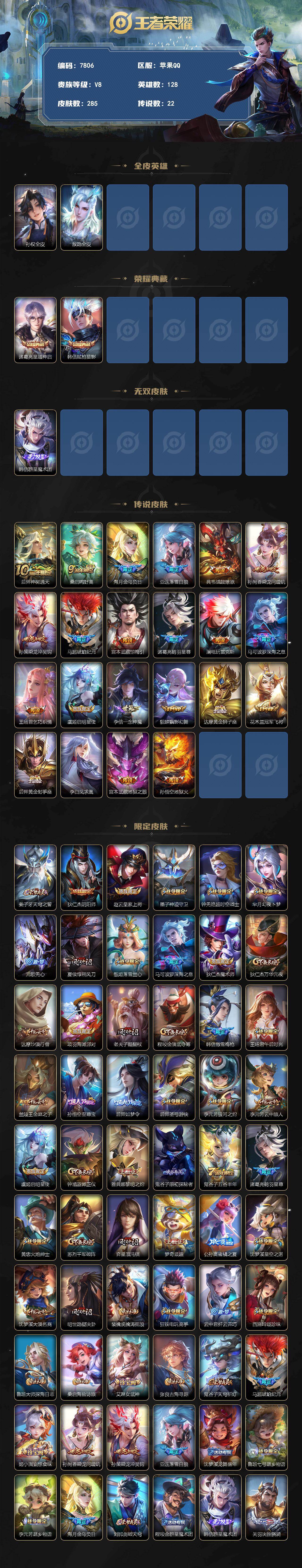 WZLX4335707王者荣耀账号详情图2