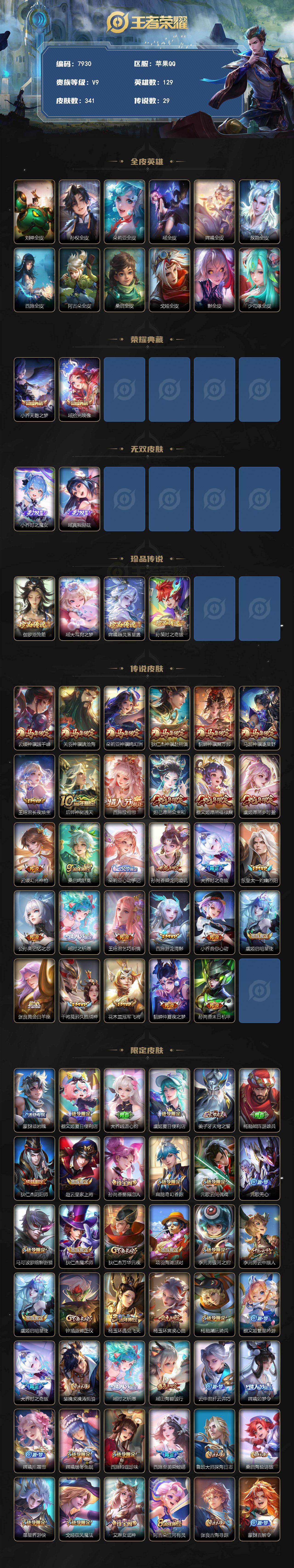 WZLX4335759王者荣耀账号详情图2