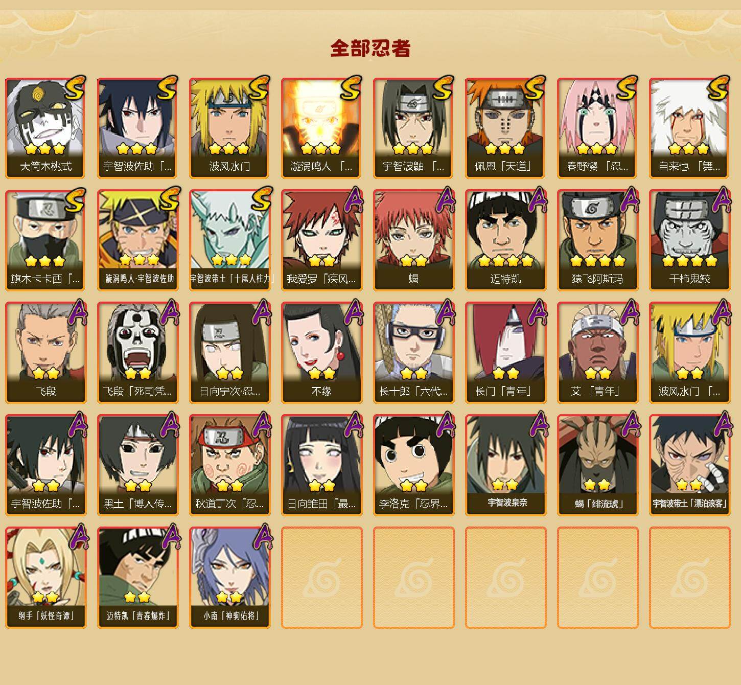 HYLX433553火影忍者账号详情图2