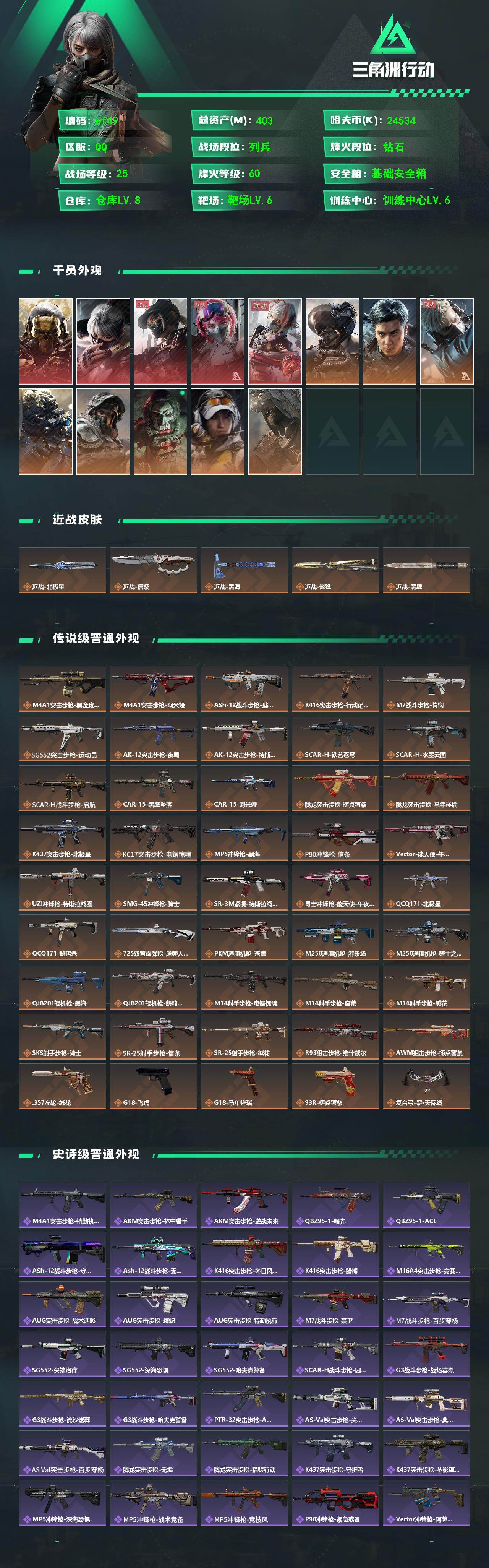 SJZQM4109908三角洲行动账号详情图3