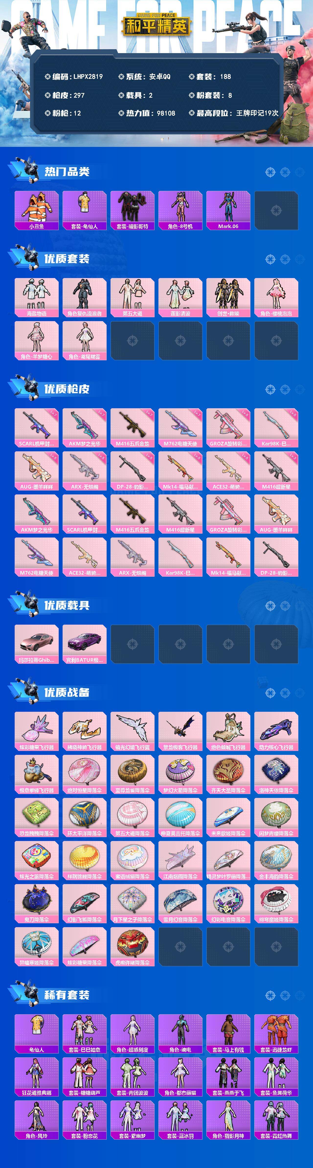 HPLE4194368和平精英账号详情图2