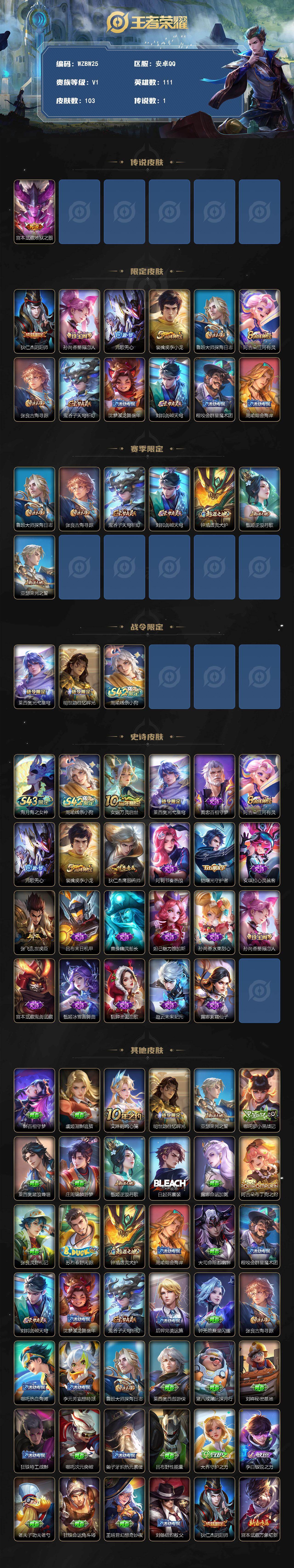 WZEY4337530王者荣耀账号详情图2