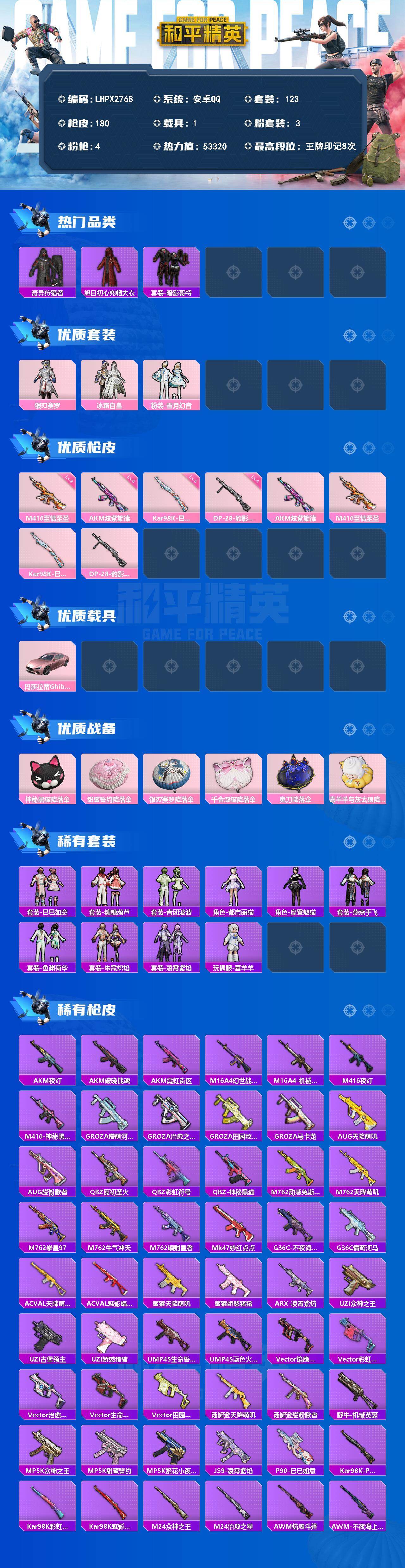 HPLX4194375和平精英账号详情图2