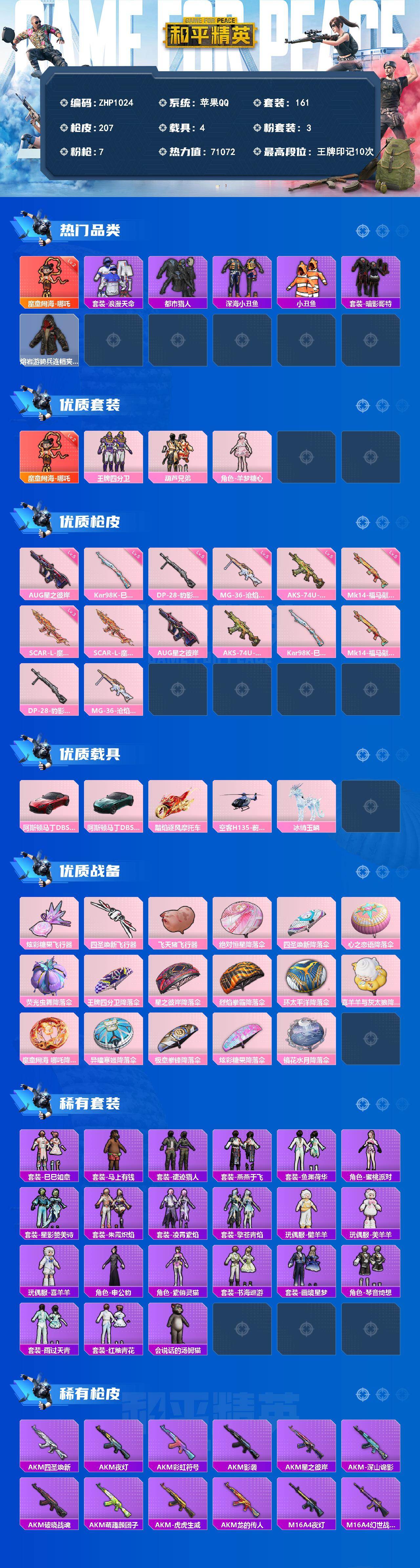 HPLX4193936和平精英账号详情图2