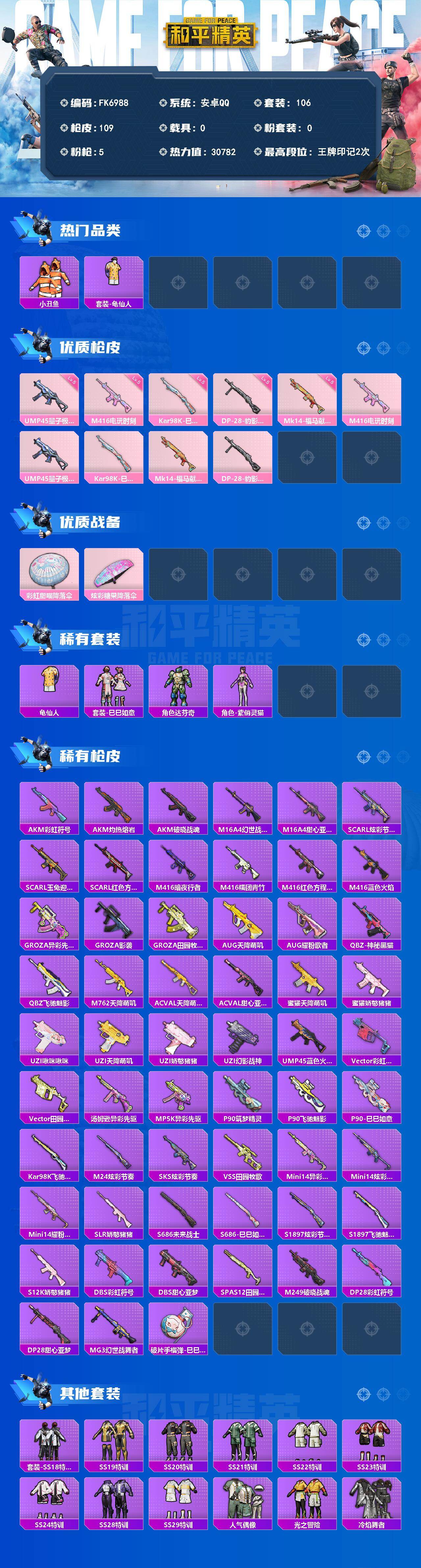 HPQM4194332和平精英账号详情图3