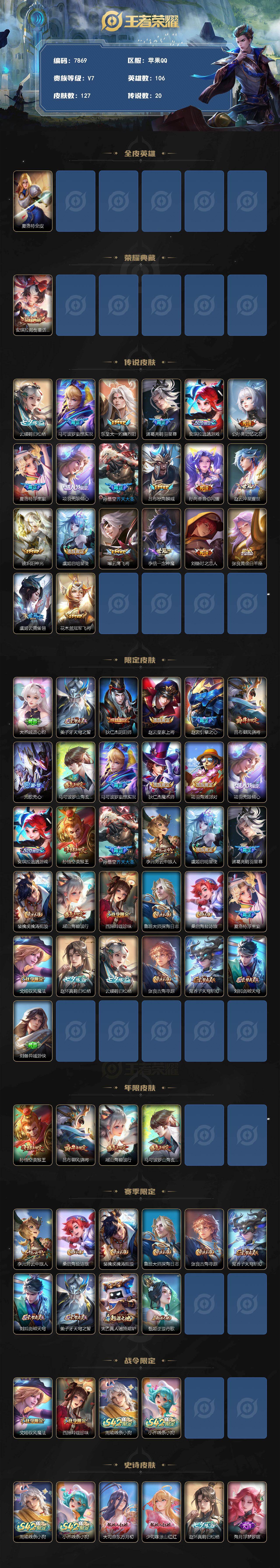 WZLX4335824王者荣耀账号详情图2