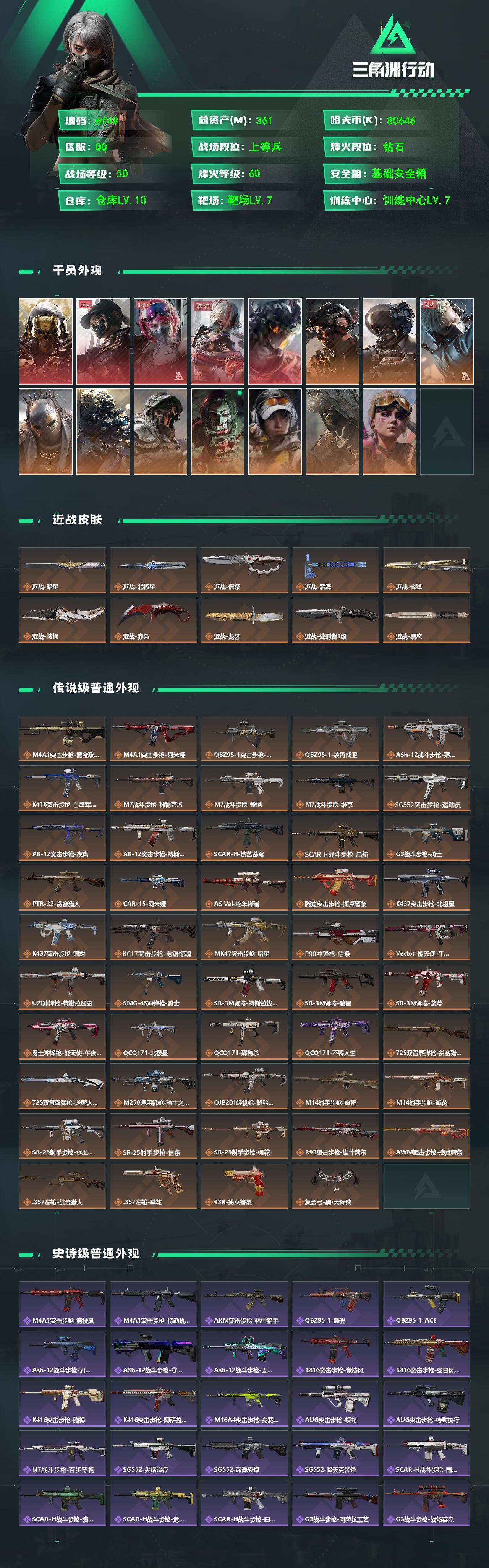 SJZQM4109941三角洲行动账号详情图3