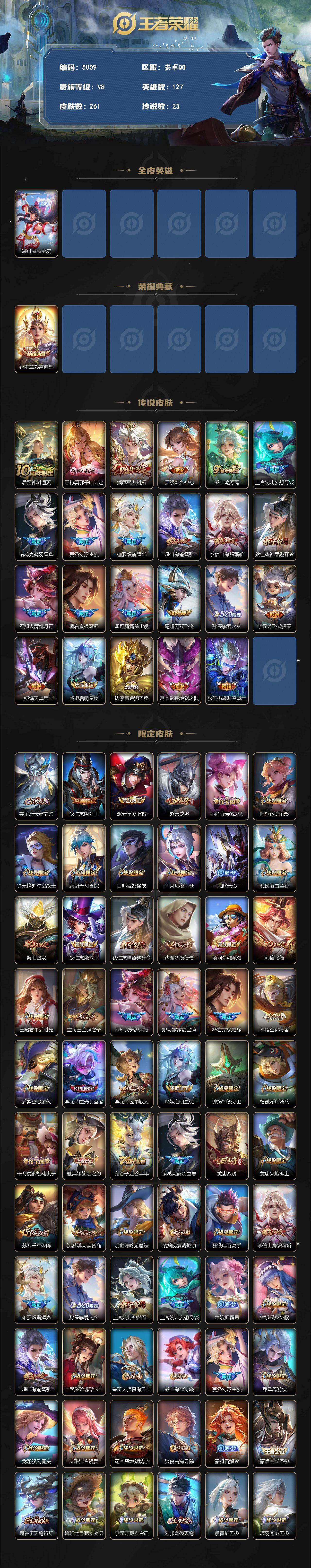 WZLX4335976王者荣耀账号详情图2