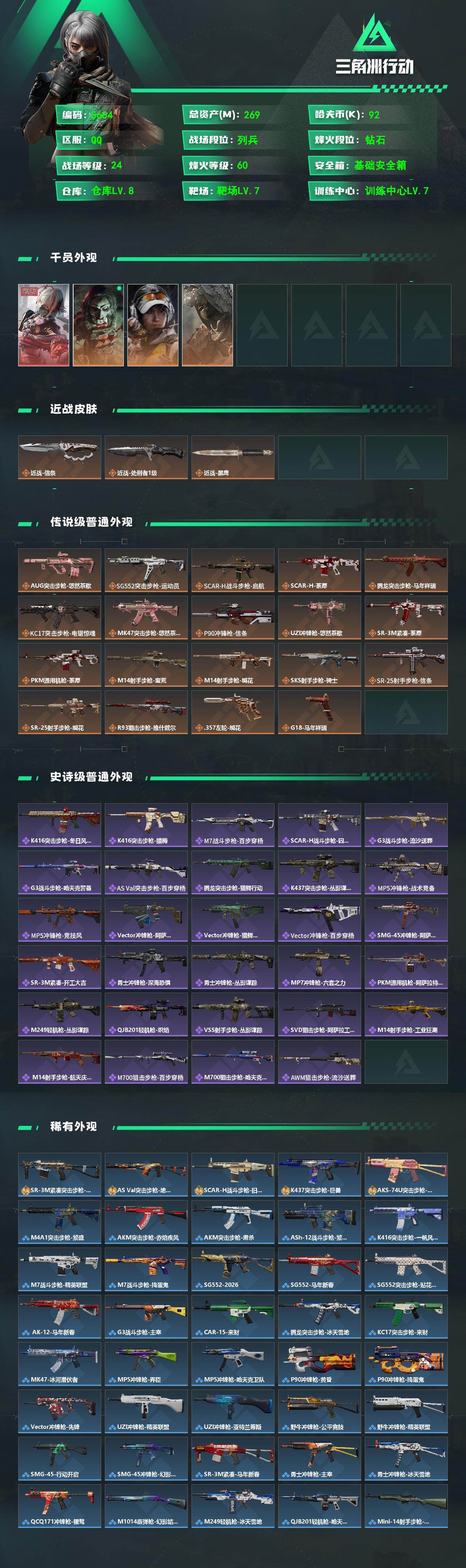 SJZPX4108766三角洲行动账号详情图4