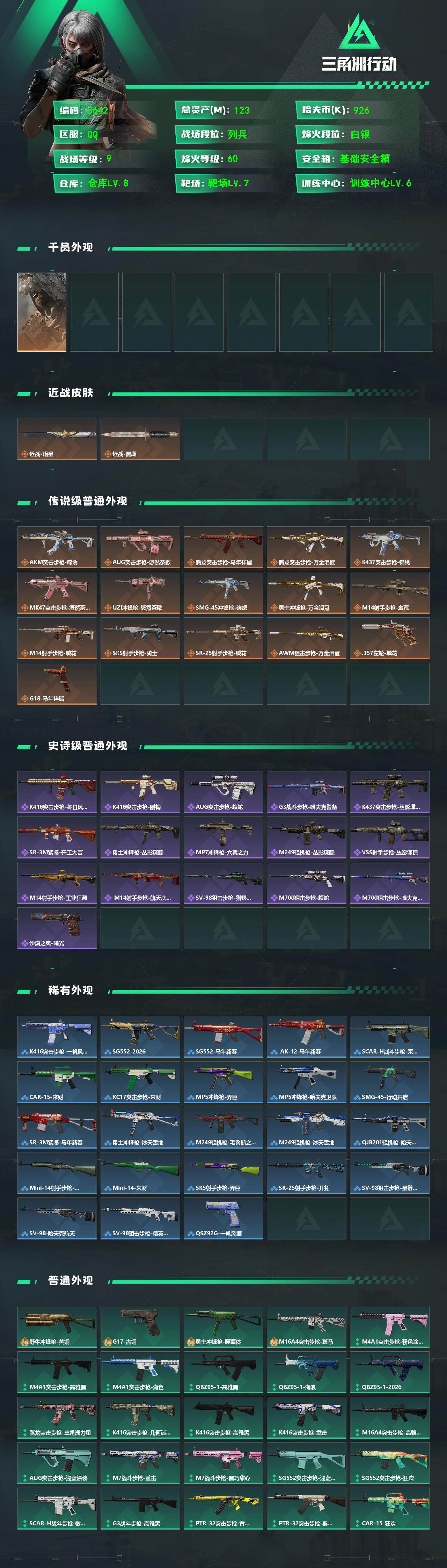 SJZPX4108628三角洲行动账号详情图4