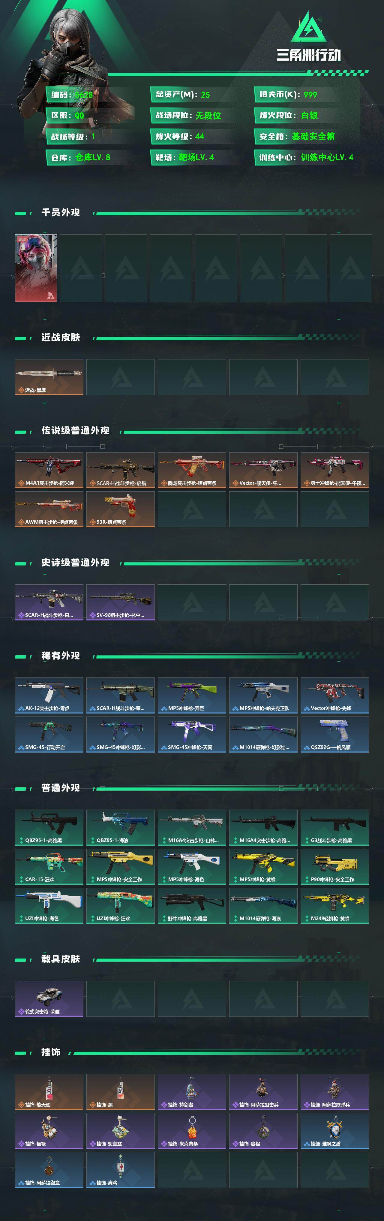 SJZPX4108571三角洲行动账号详情图4