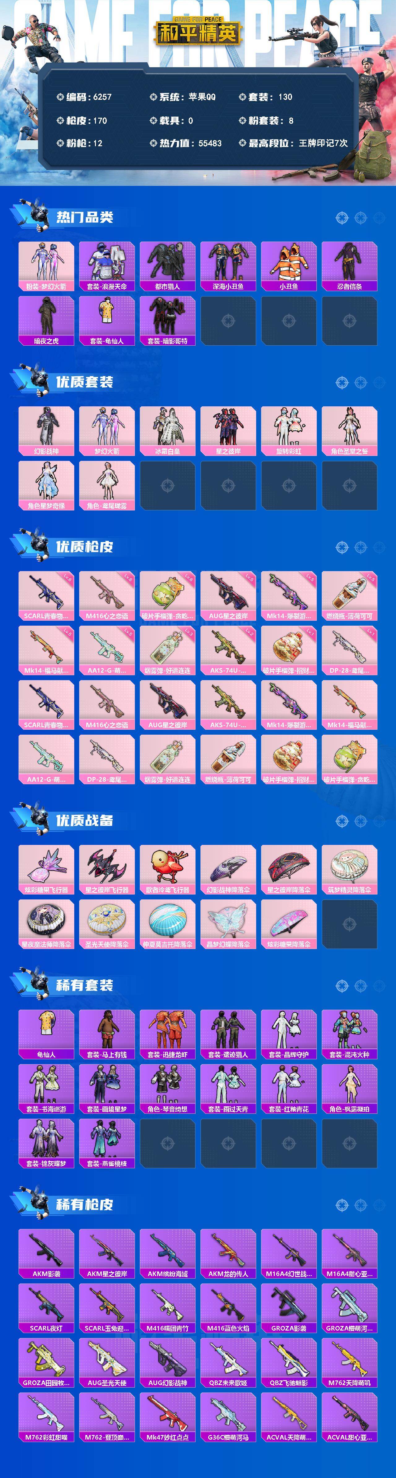 HPLX4195196和平精英账号详情图2