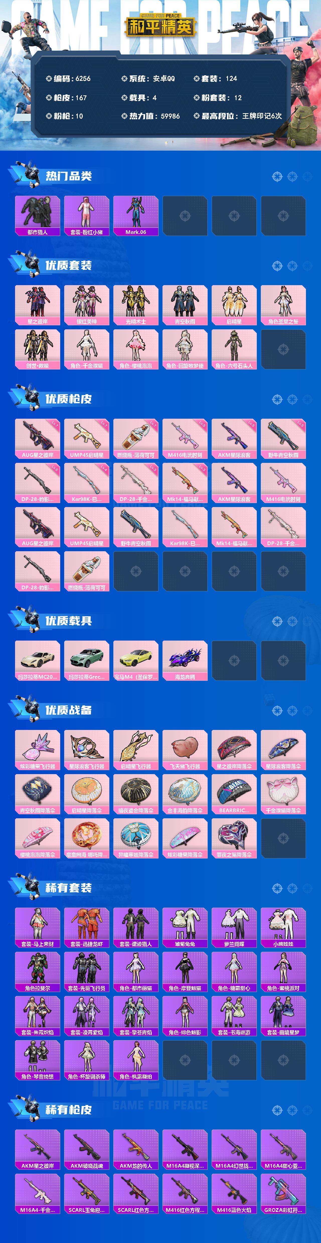 HPLX4195198和平精英账号详情图2