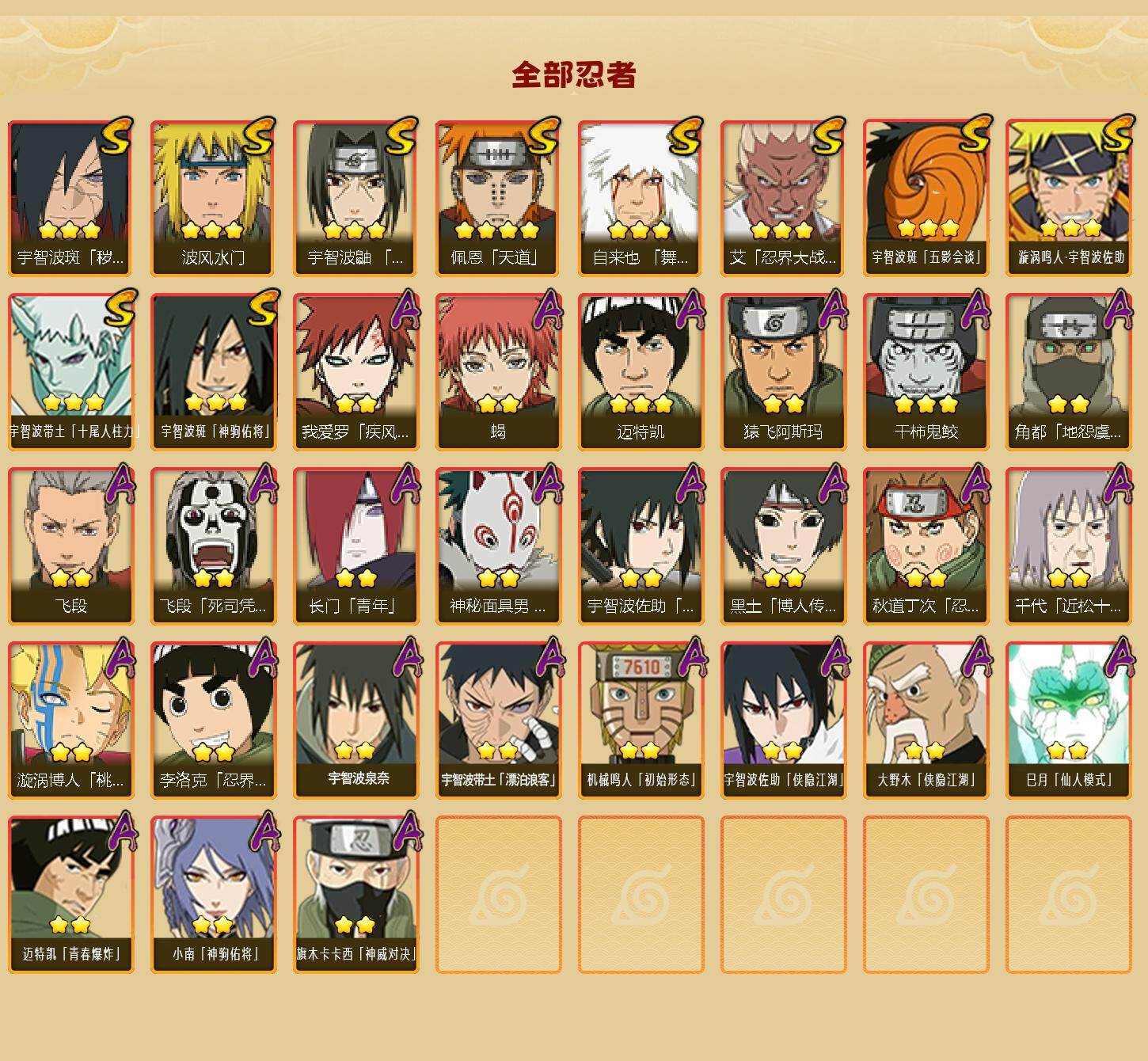 HYEY433462火影忍者账号详情图2