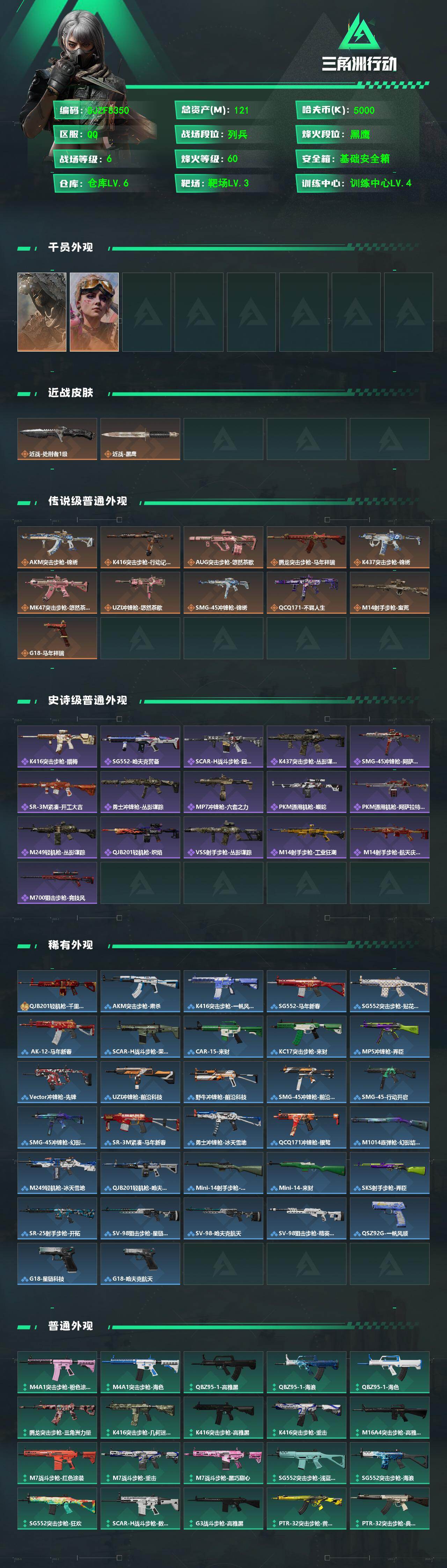 SJZQM4109870三角洲行动账号详情图3