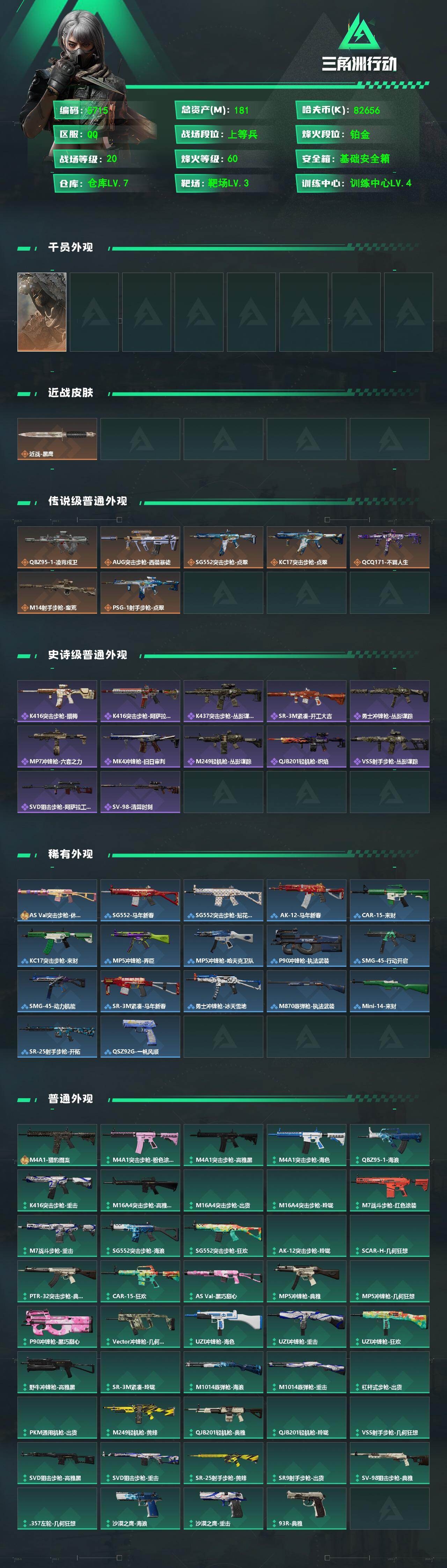 SJZPX4109988三角洲行动账号详情图4