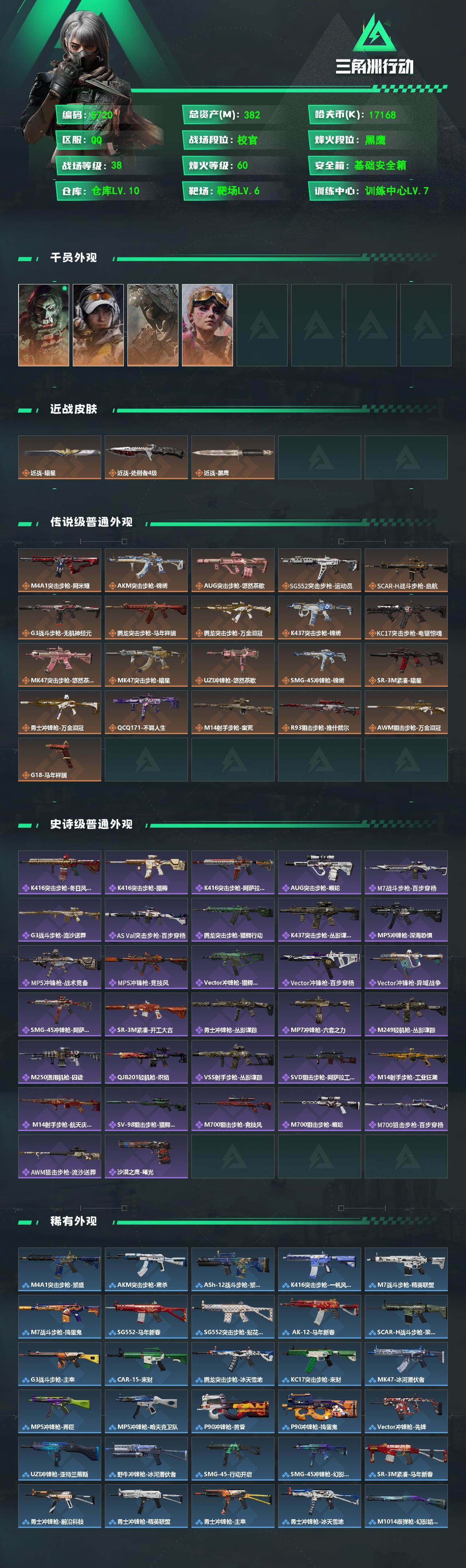 SJZPX4110023三角洲行动账号详情图4