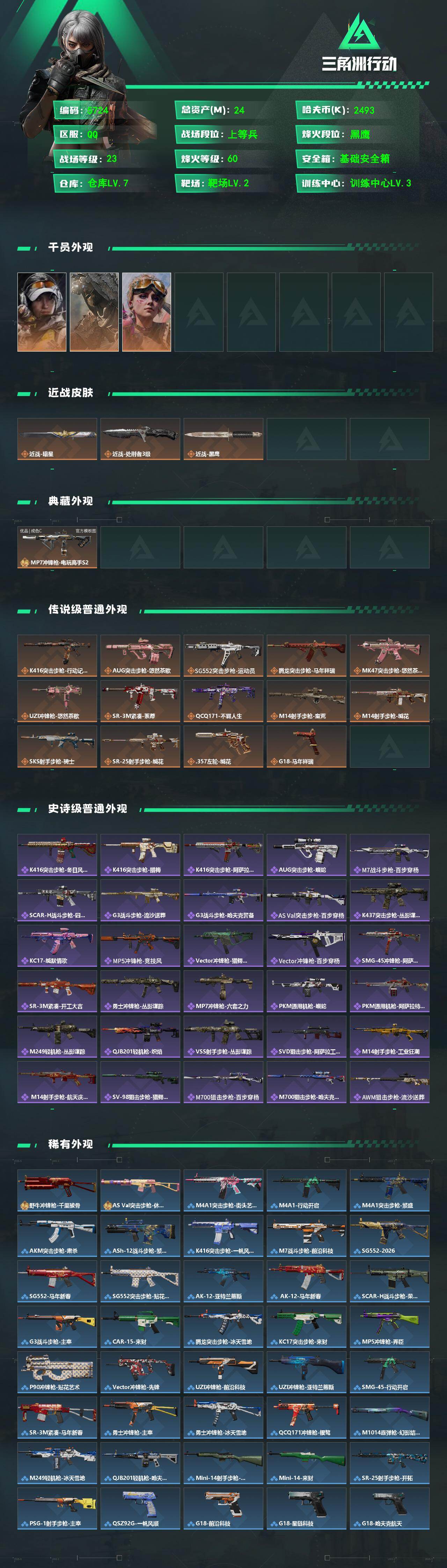 SJZPX4110051三角洲行动账号详情图4