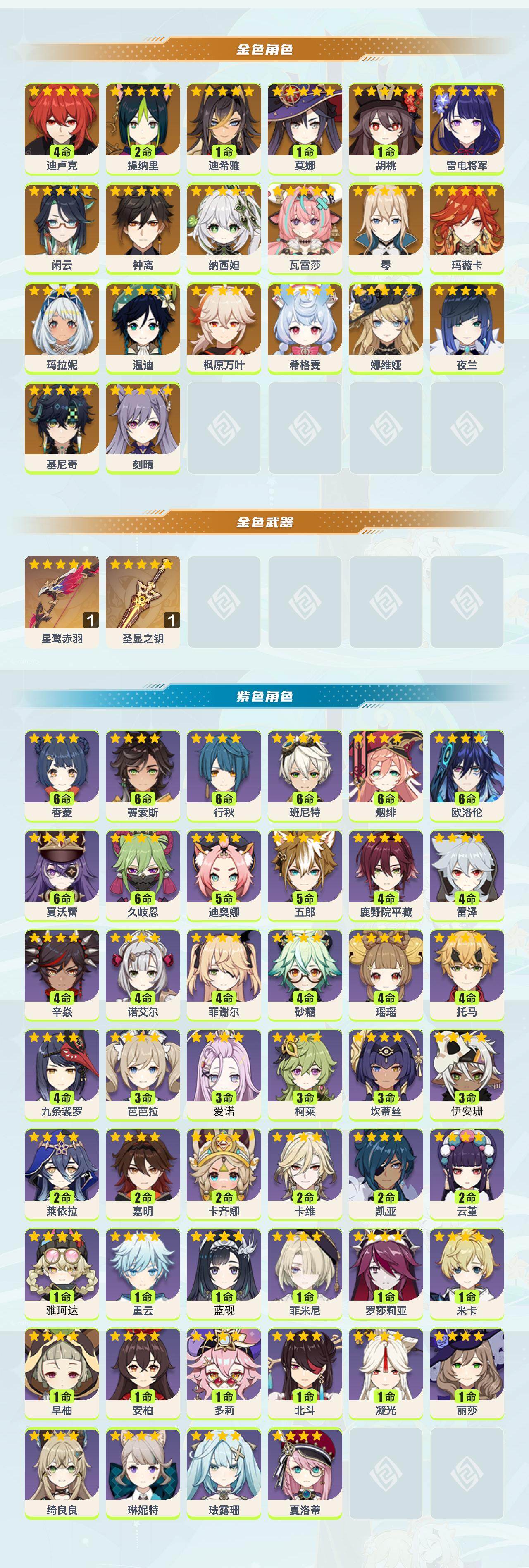 YSEY45340原神账号详情图2