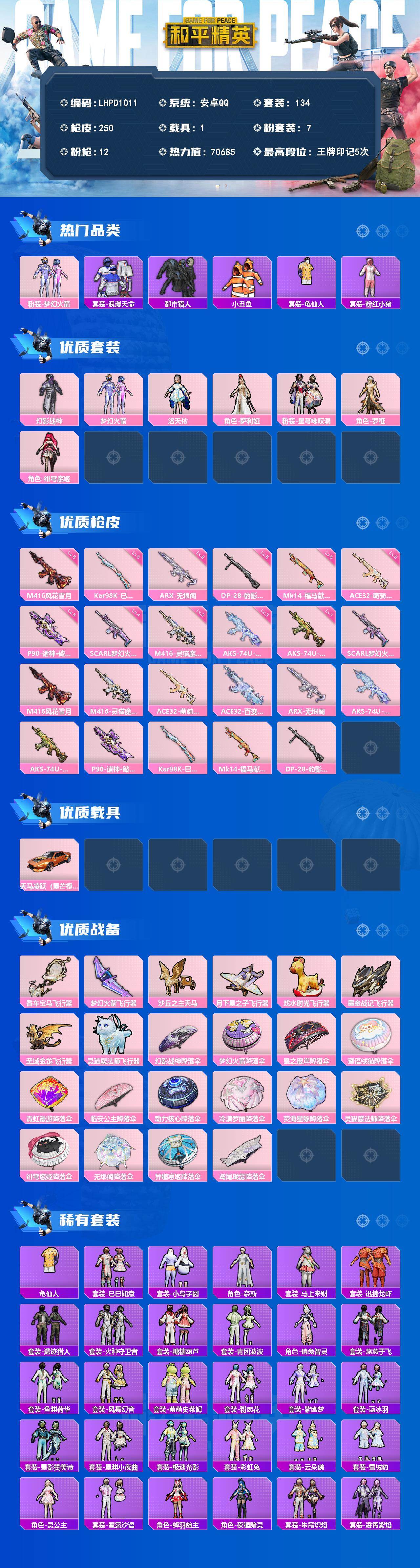 HPLE4197246和平精英账号详情图2