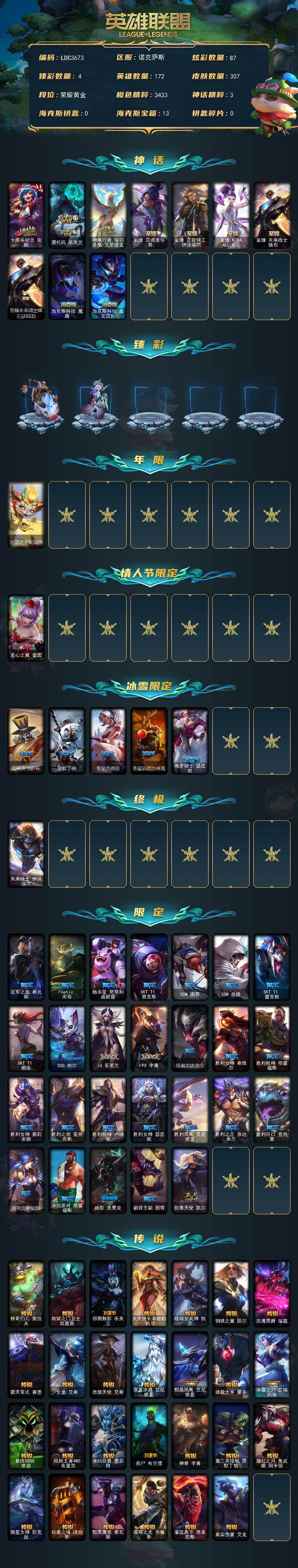 LOLEY430270英雄联盟账号详情图2