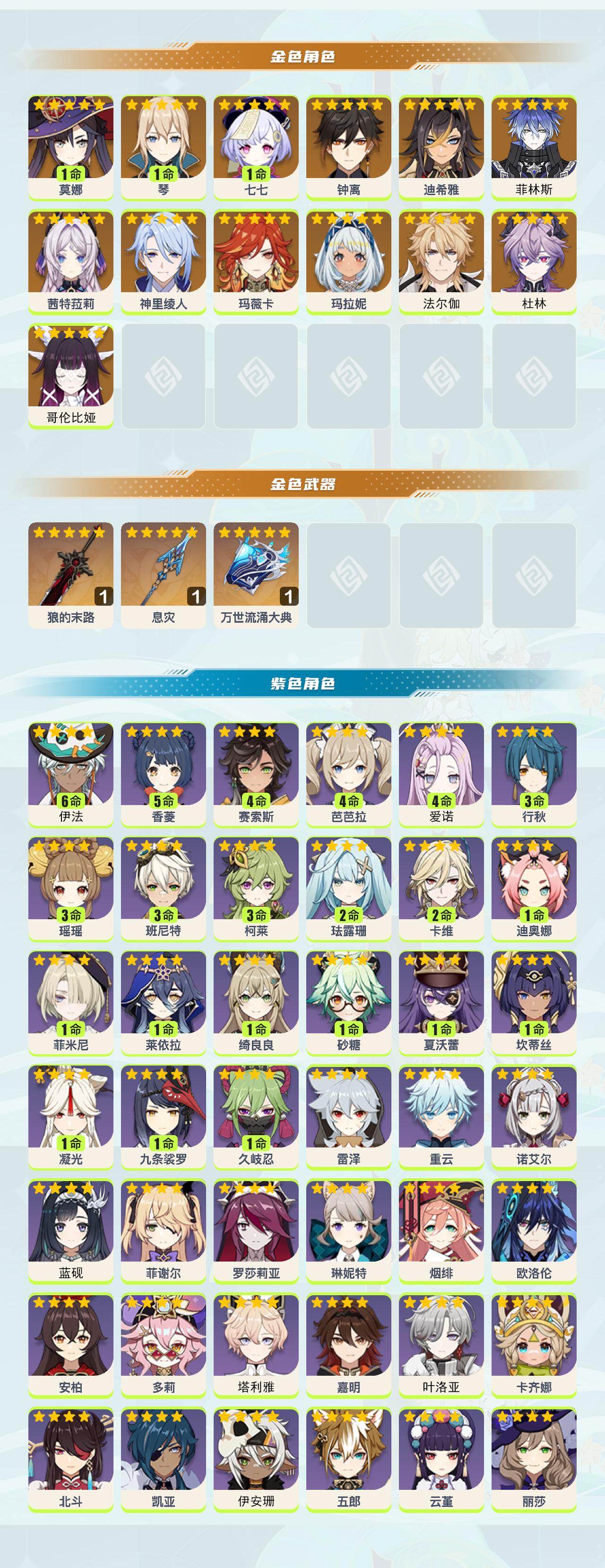 YSEY45351原神账号详情图2