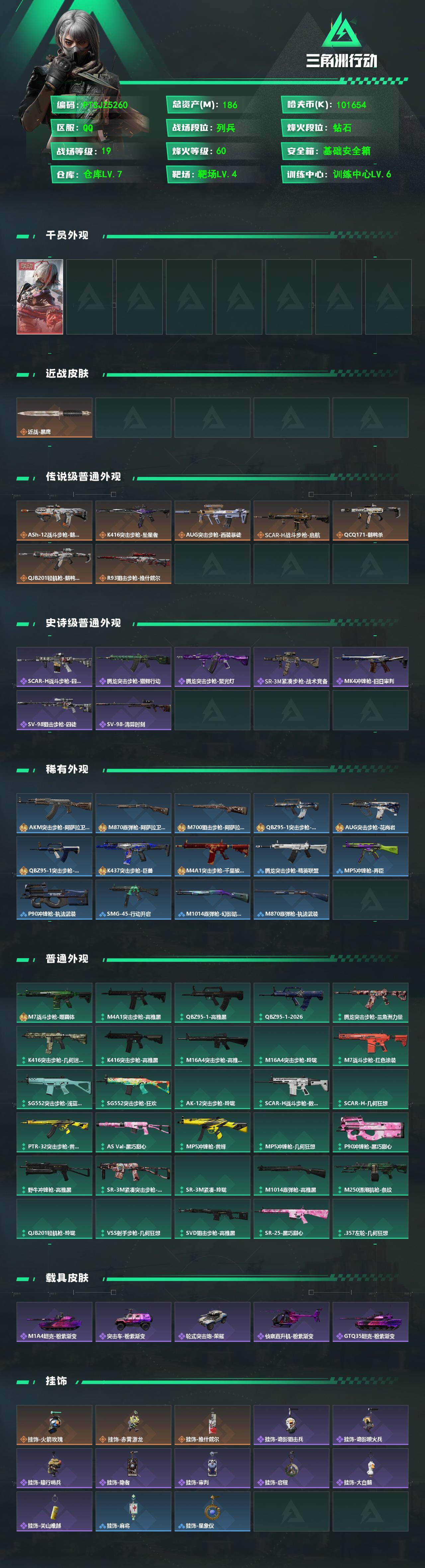 SJZQM4110516三角洲行动账号详情图3