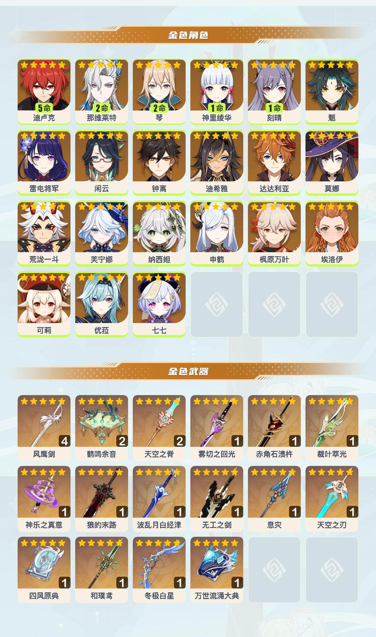 YSEY45359原神账号详情图3