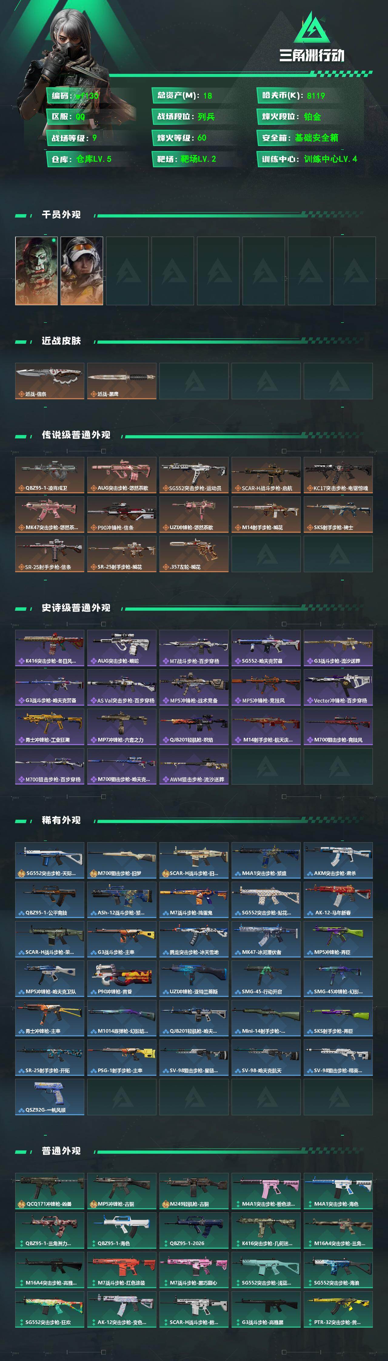 SJZQM4117324三角洲行动账号详情图4