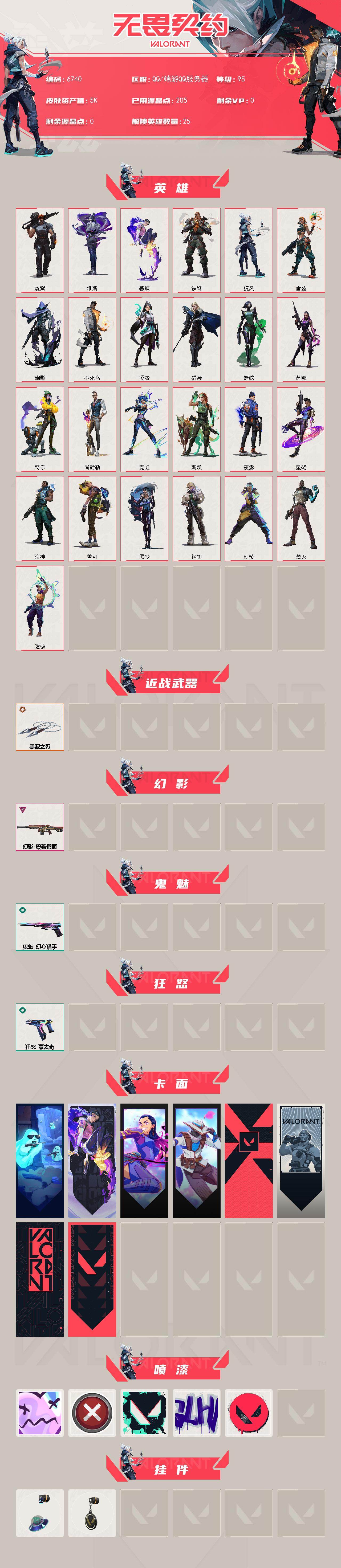 WWQLX438031无畏契约账号详情图2