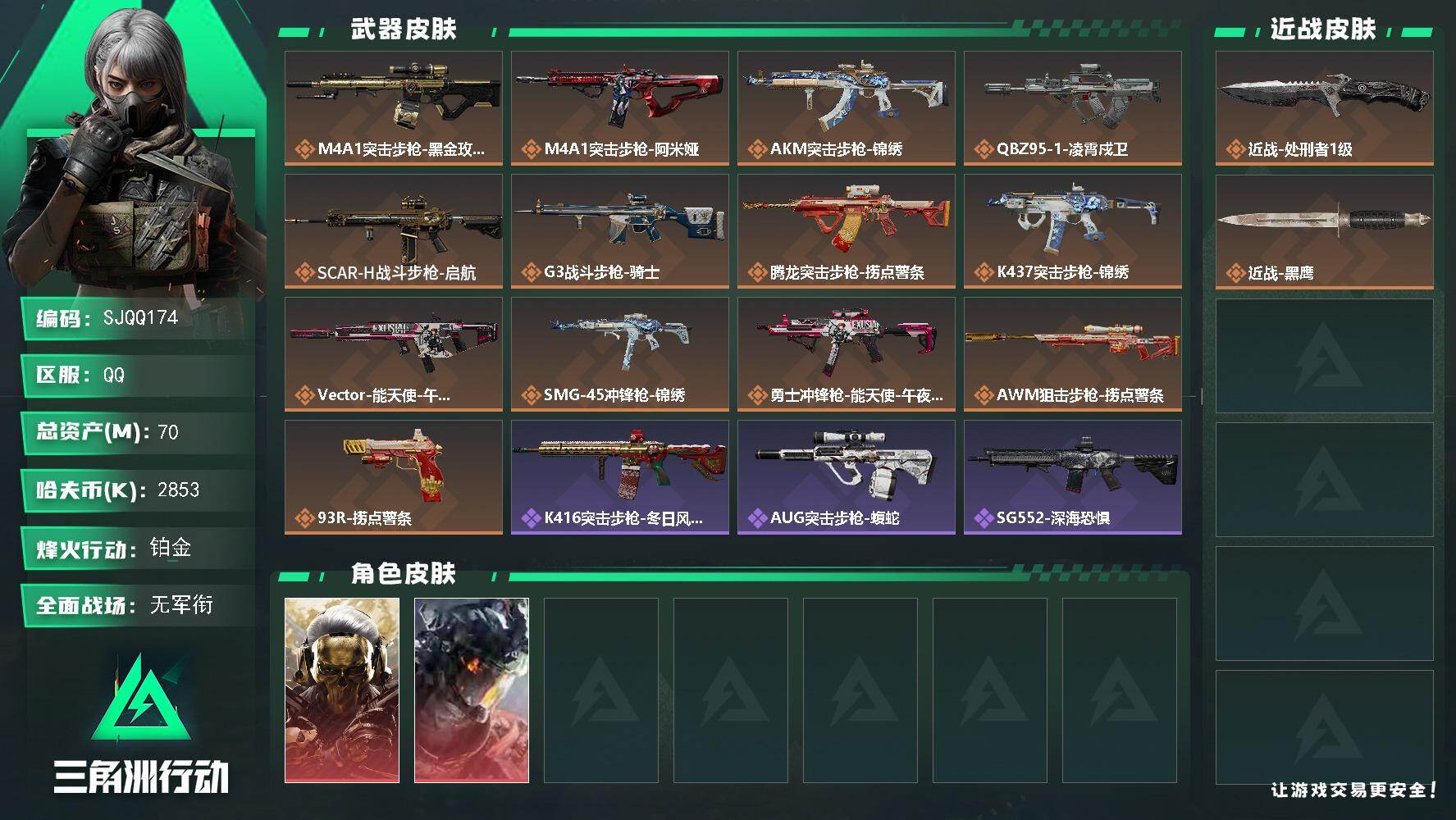 SJZEY4112432三角洲行动账号详情图2