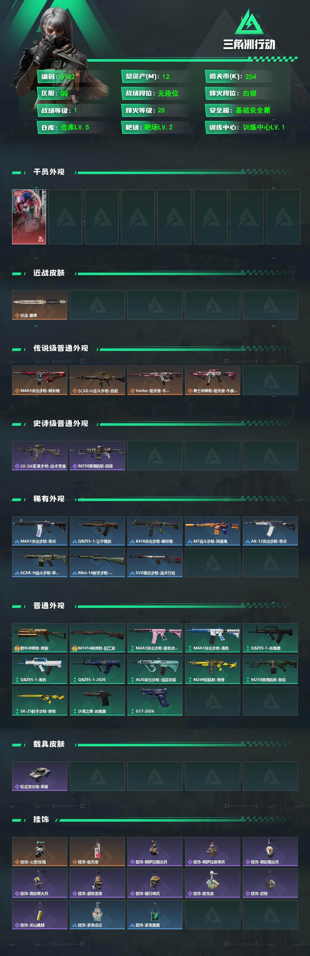SJZPX4111227三角洲行动账号详情图4