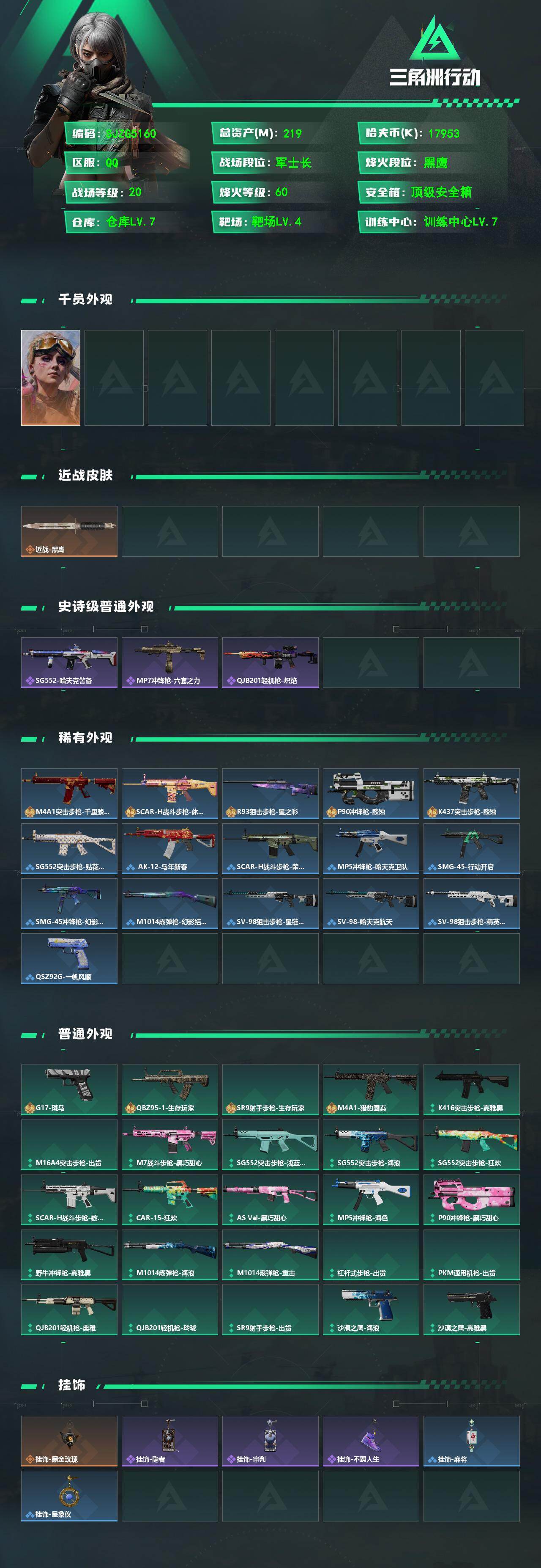 SJZQM4111754三角洲行动账号详情图3