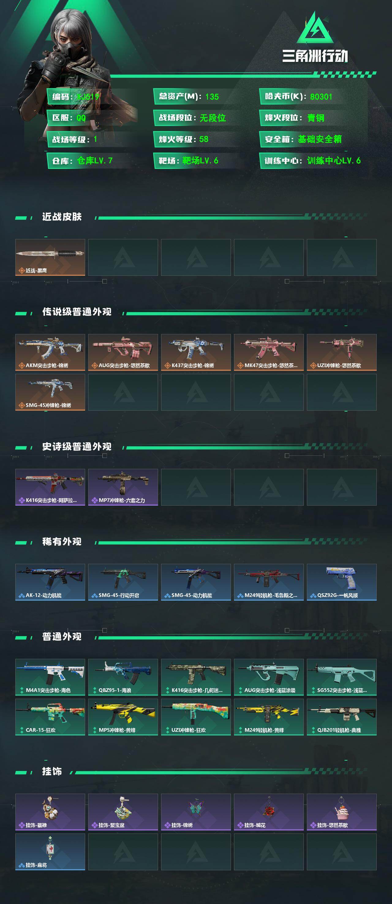 SJZQM4111684三角洲行动账号详情图3