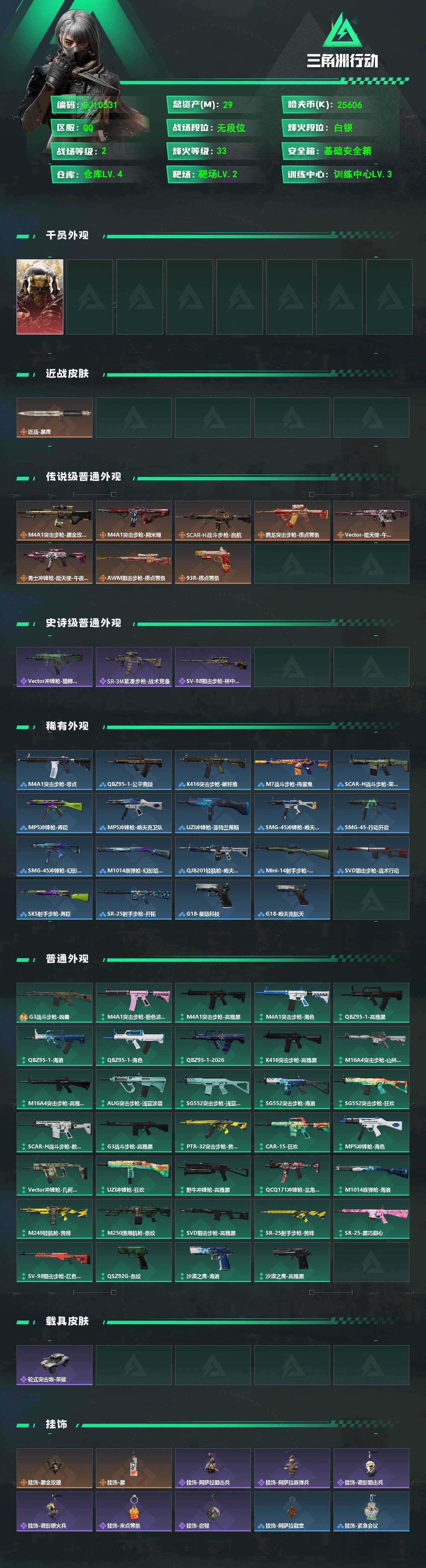 SJZEY4111721三角洲行动账号详情图2