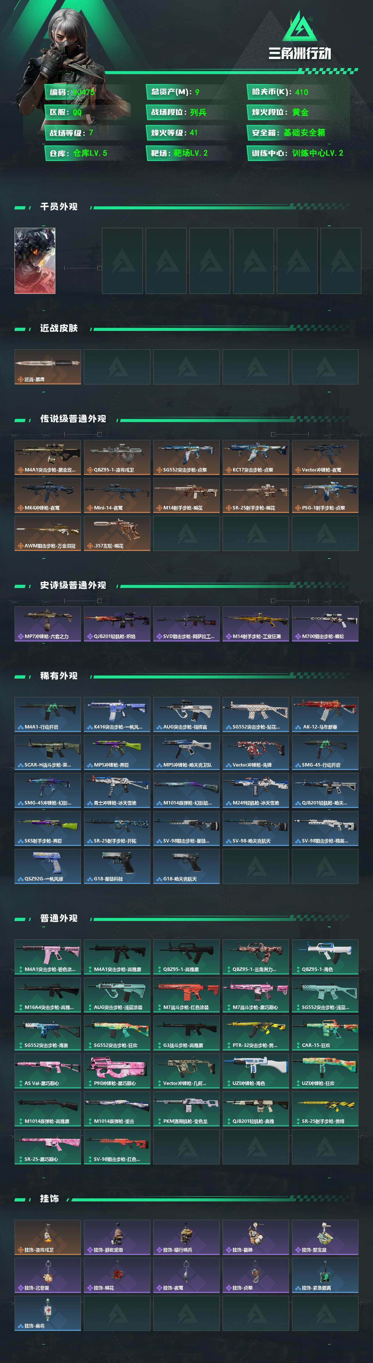 SJZQM4111959三角洲行动账号详情图3