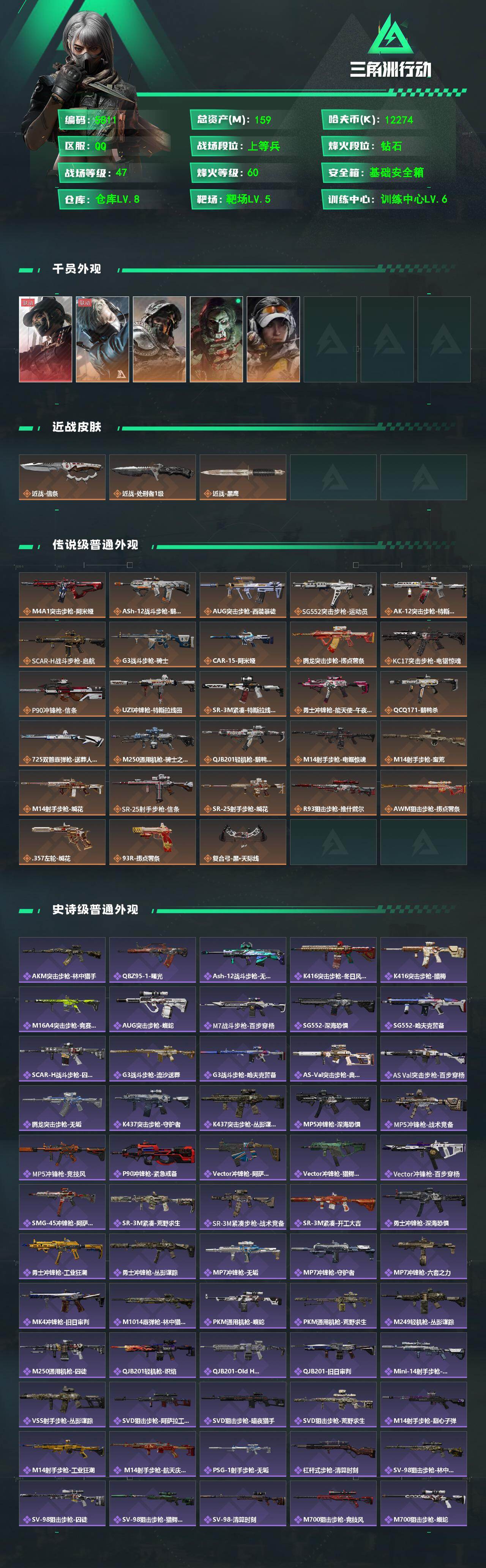 SJZPX4112600三角洲行动账号详情图4