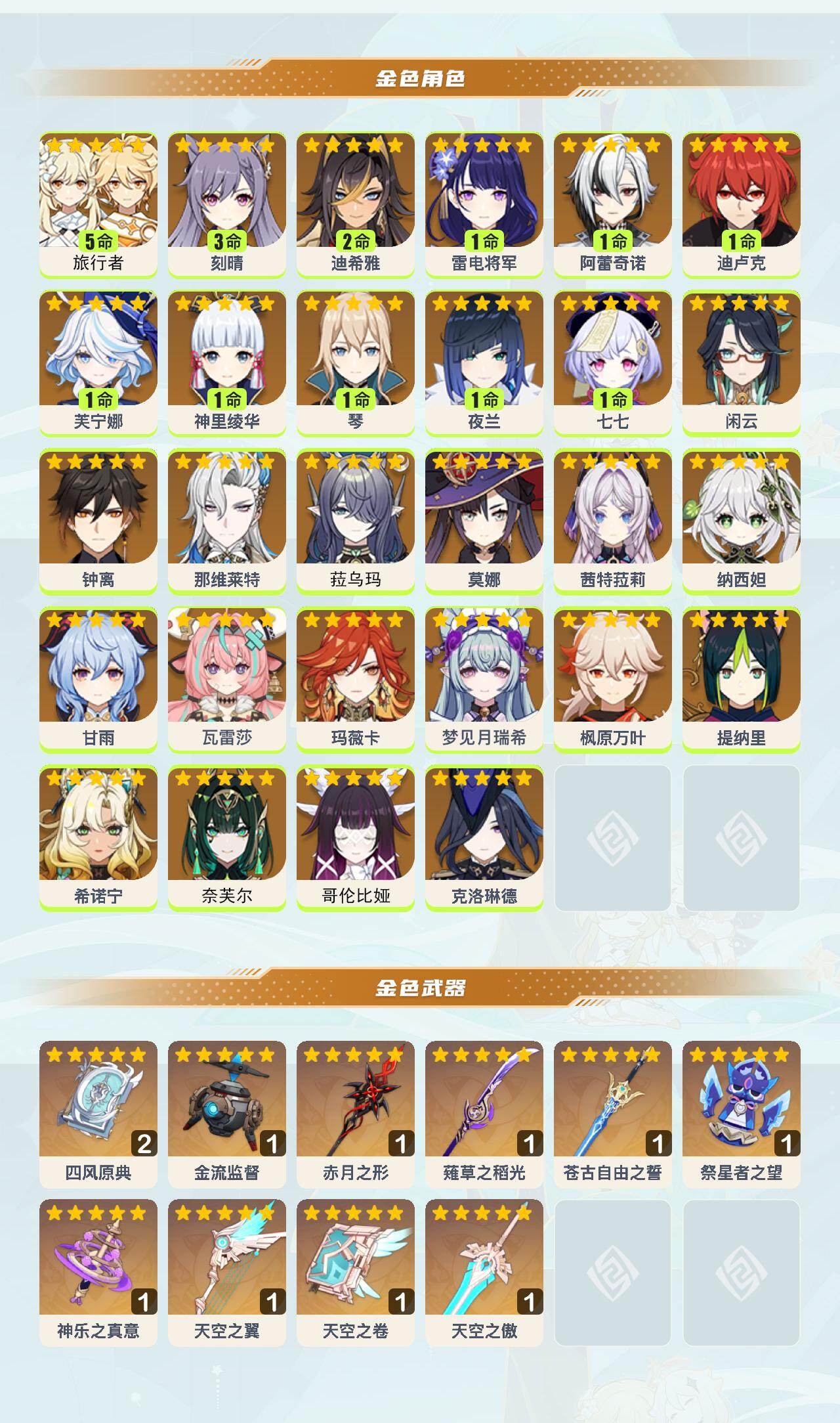 YSEY45397原神账号详情图3
