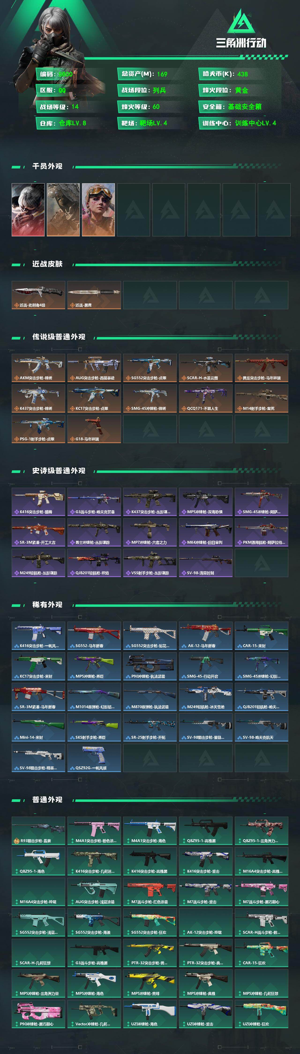 SJZPX4112527三角洲行动账号详情图4