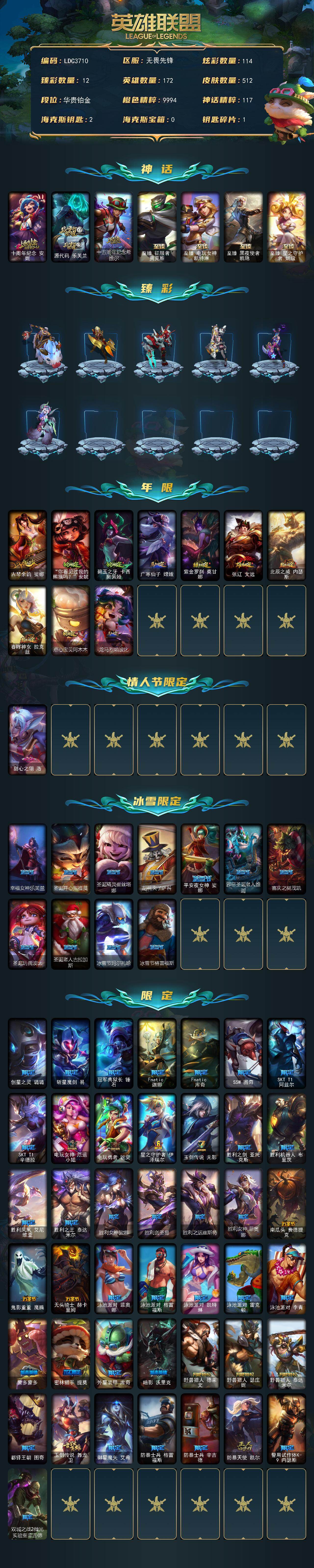 LOLEY430351英雄联盟账号详情图2