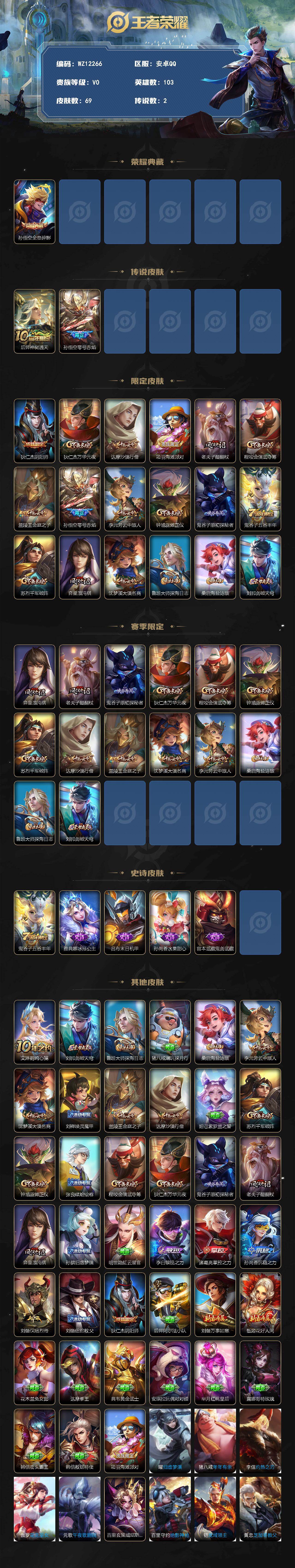 WZXS4366863王者荣耀账号详情图2