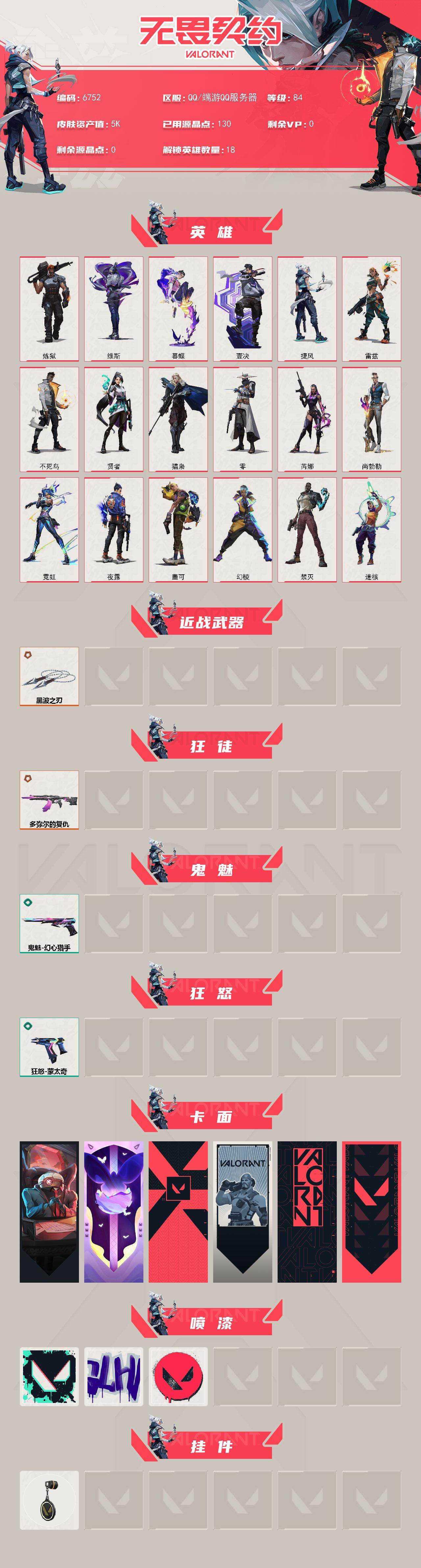 WWQLX438817无畏契约账号详情图2 WWQLX438817无畏契约账号详情图2
