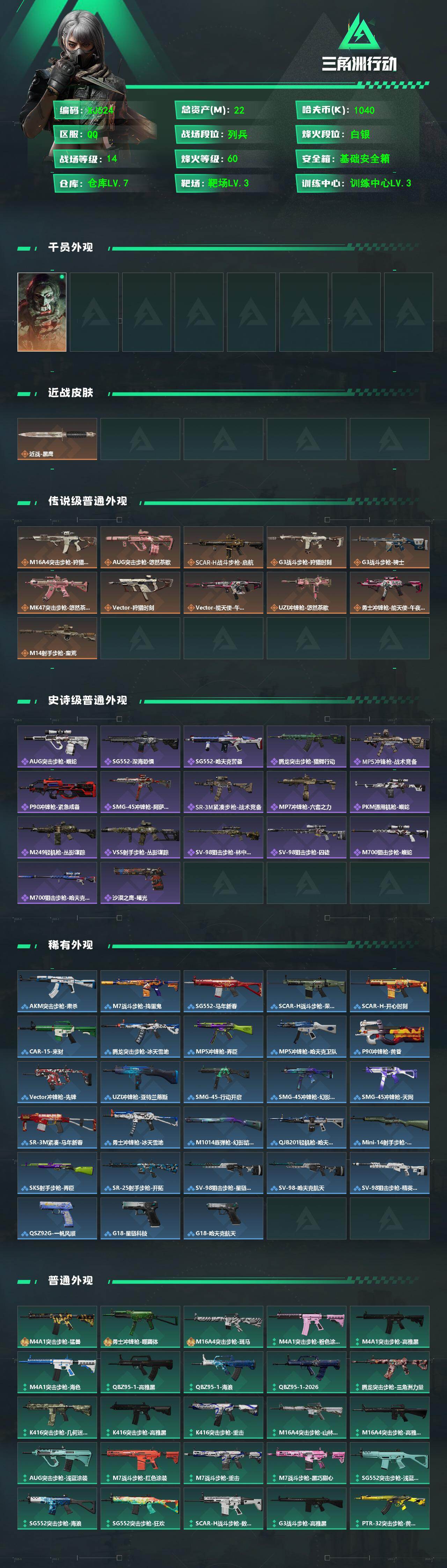 SJZQM4113076三角洲行动账号详情图3